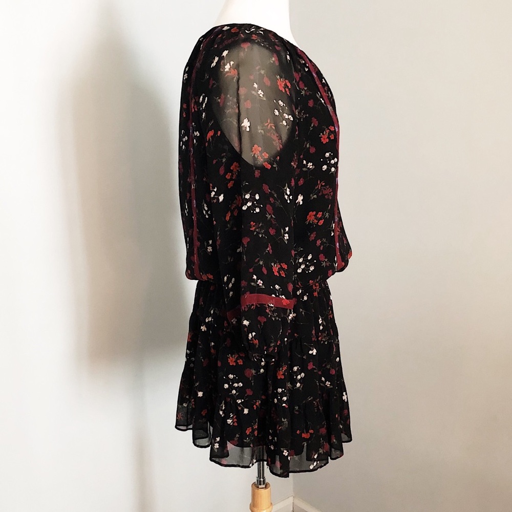 Joie Floral Long Sleeve Mini Dress - Picture 5 of 8